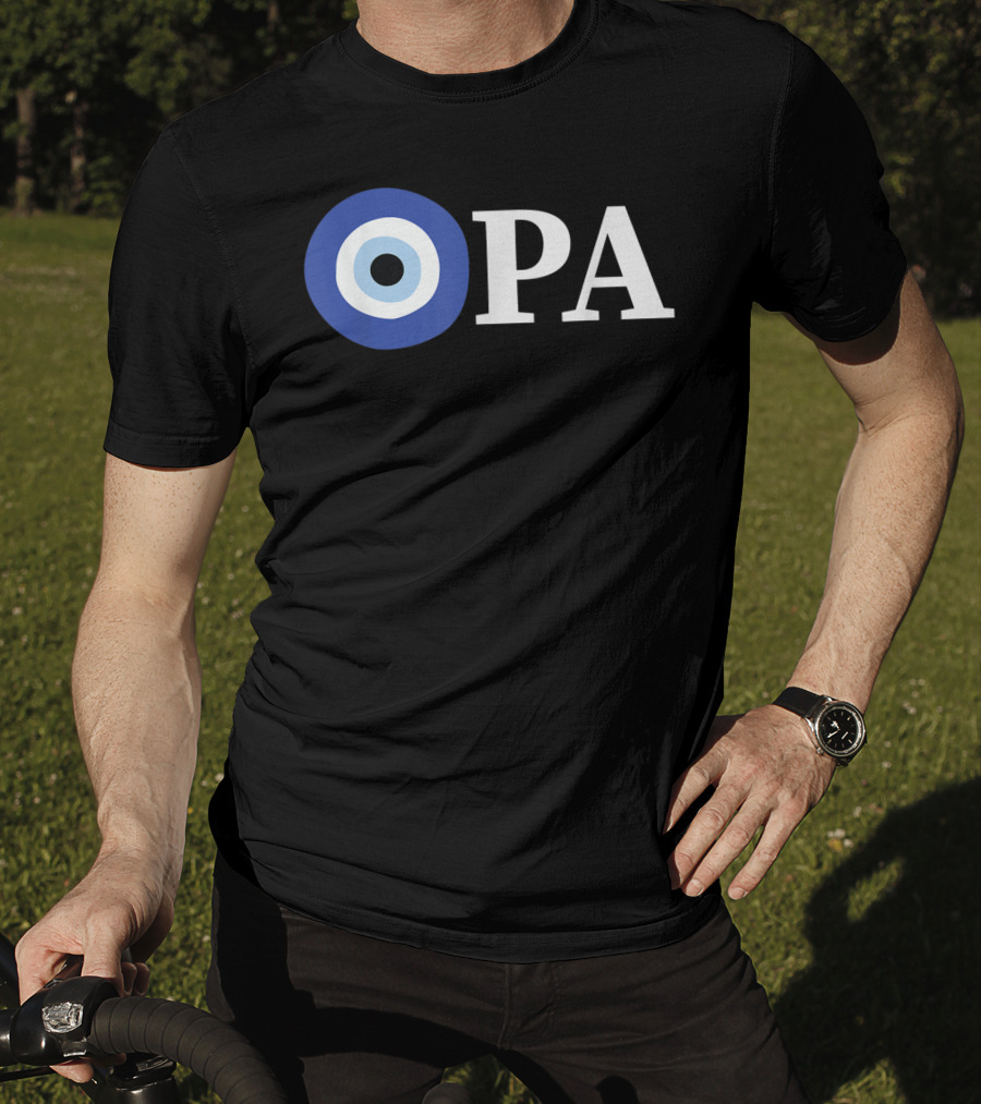 OPA Greek Pride Evil Eye T-Shirt