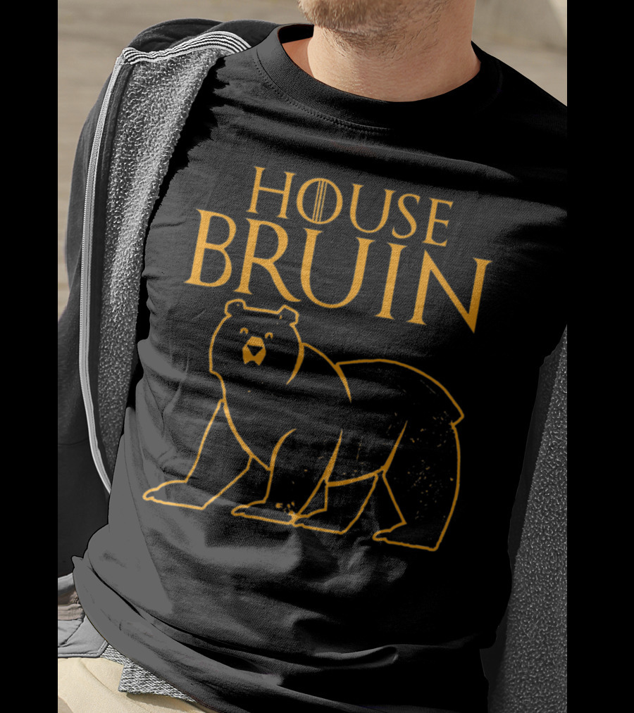 House Bruin Bear With Game Of Thrones Style Letters T-Shirt
