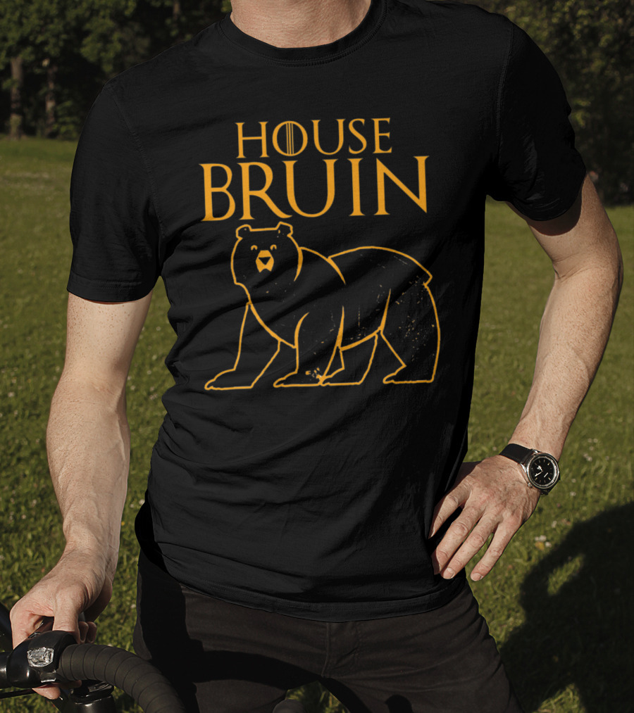 House Bruin Bear With Game Of Thrones Style Letters T-Shirt