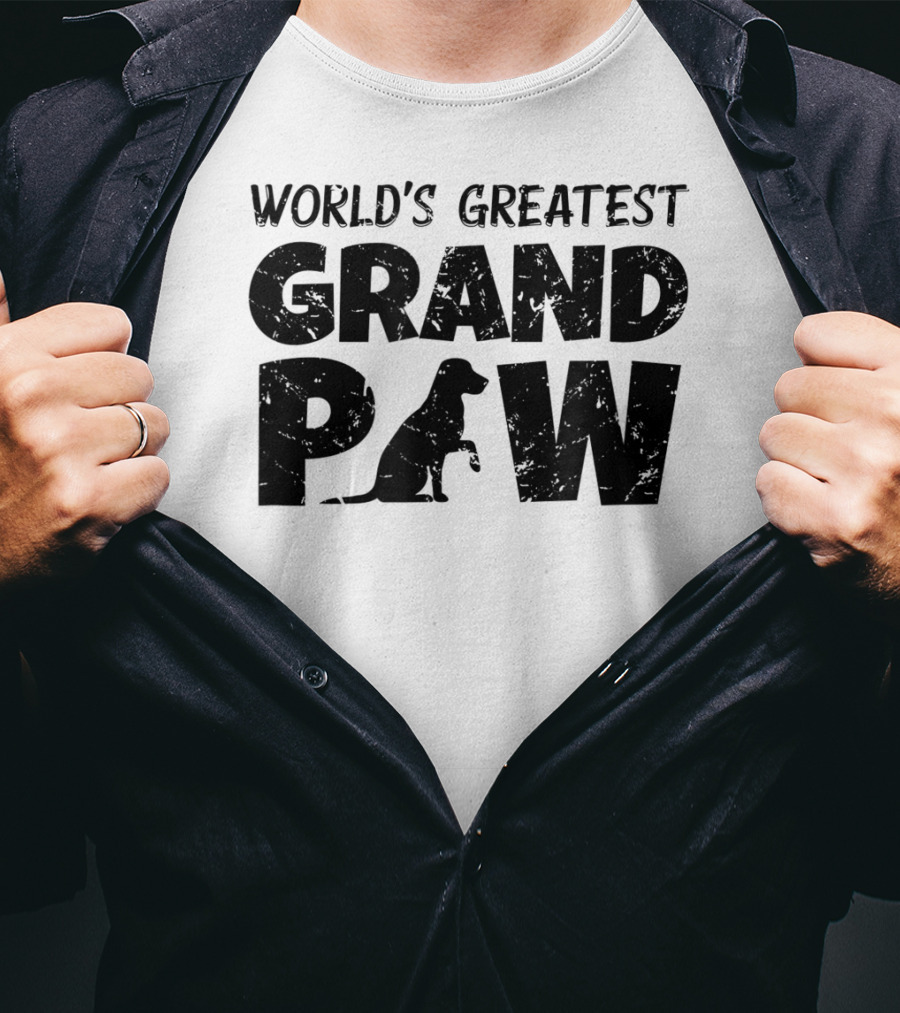 World's Greatest Grand Paw Labrador Retriever T-Shirt