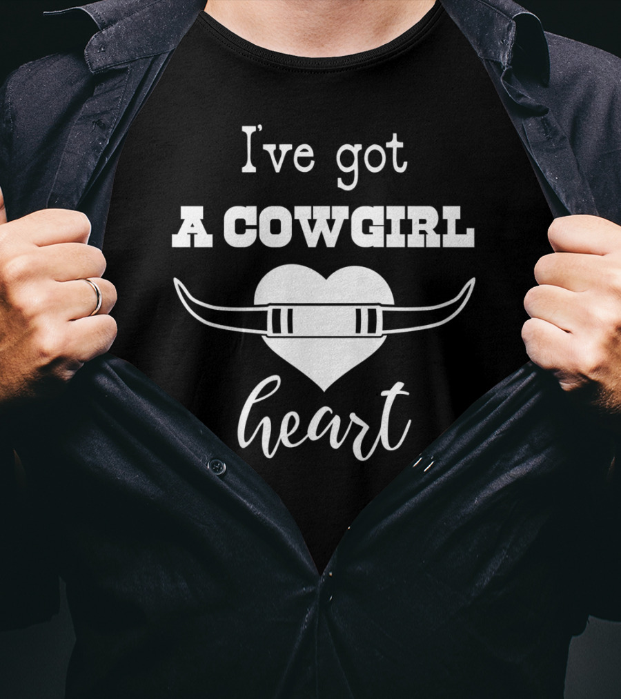 I've Got A Cowgirl Heart Country Boots Rodeo Western Horse T-Shirt