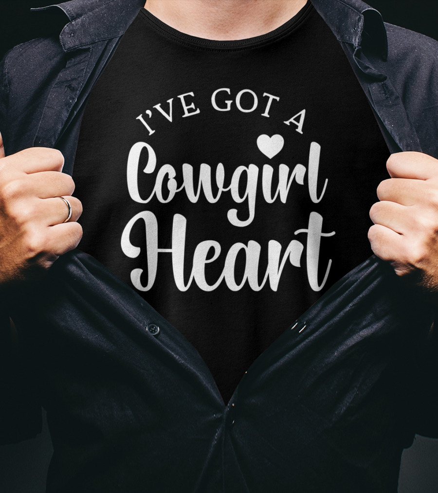 I've Got A Cowgirl Heart Western Horse Cowboy Boots T-Shirt