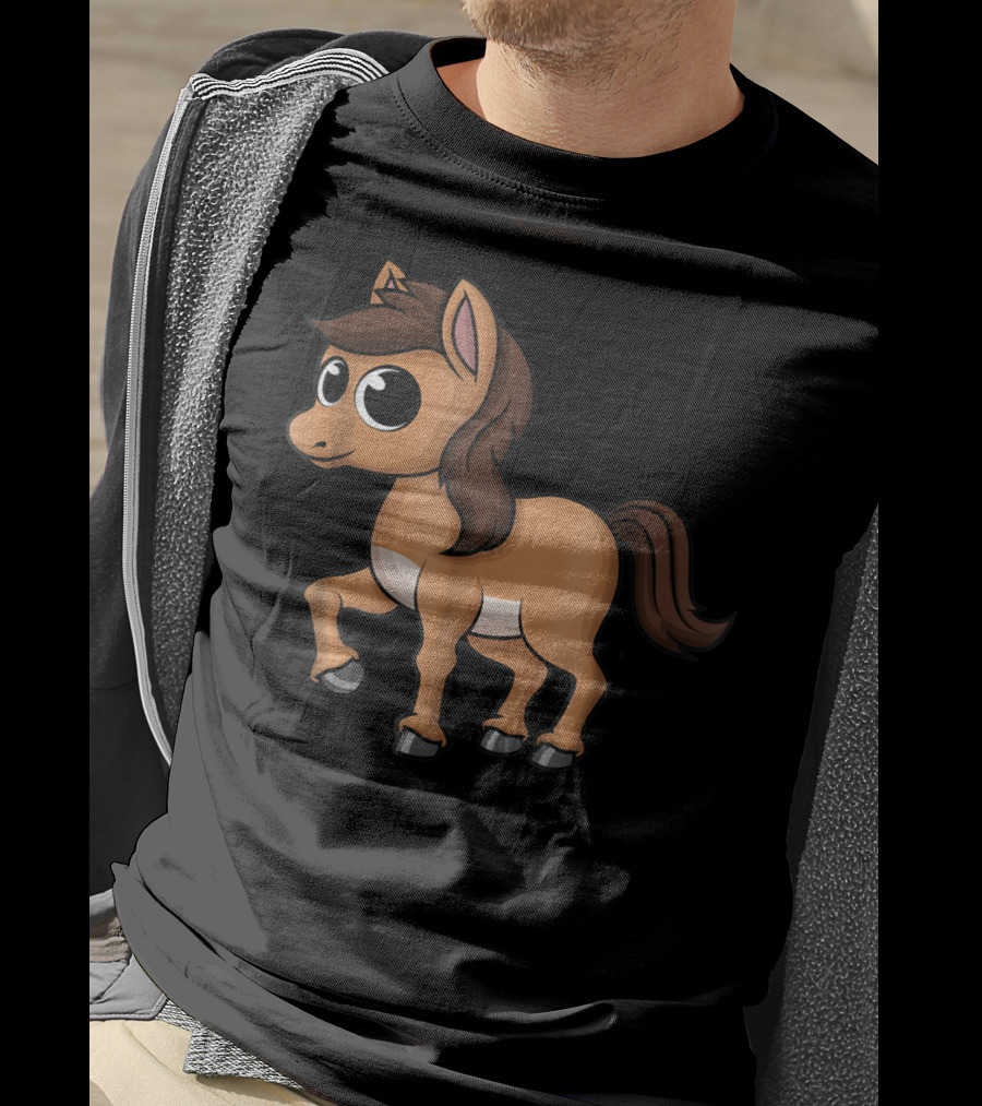 Cute Baby Horse Pony Princess Animal T-Shirt