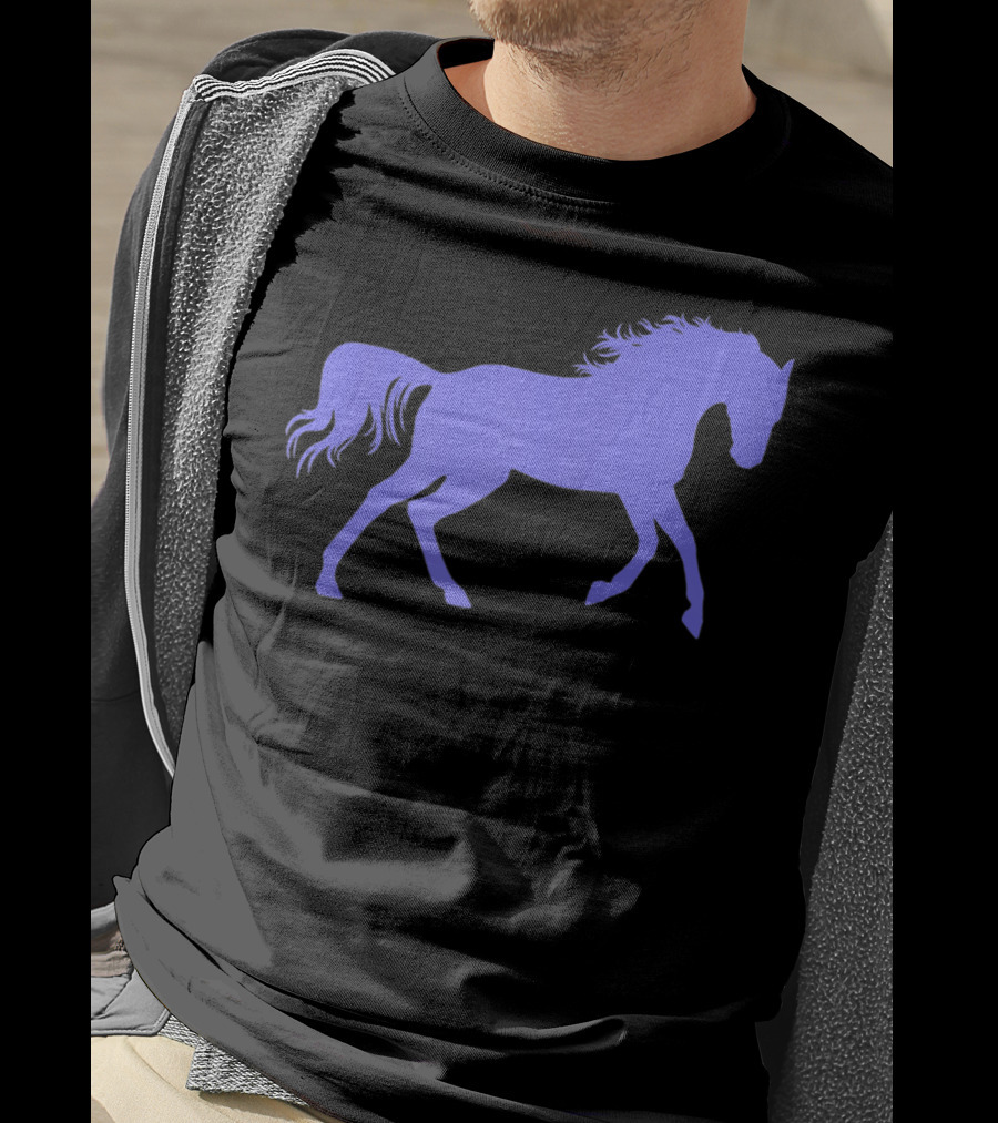 Galloping Horse Silhouette For Pony Loving Girls T-Shirt