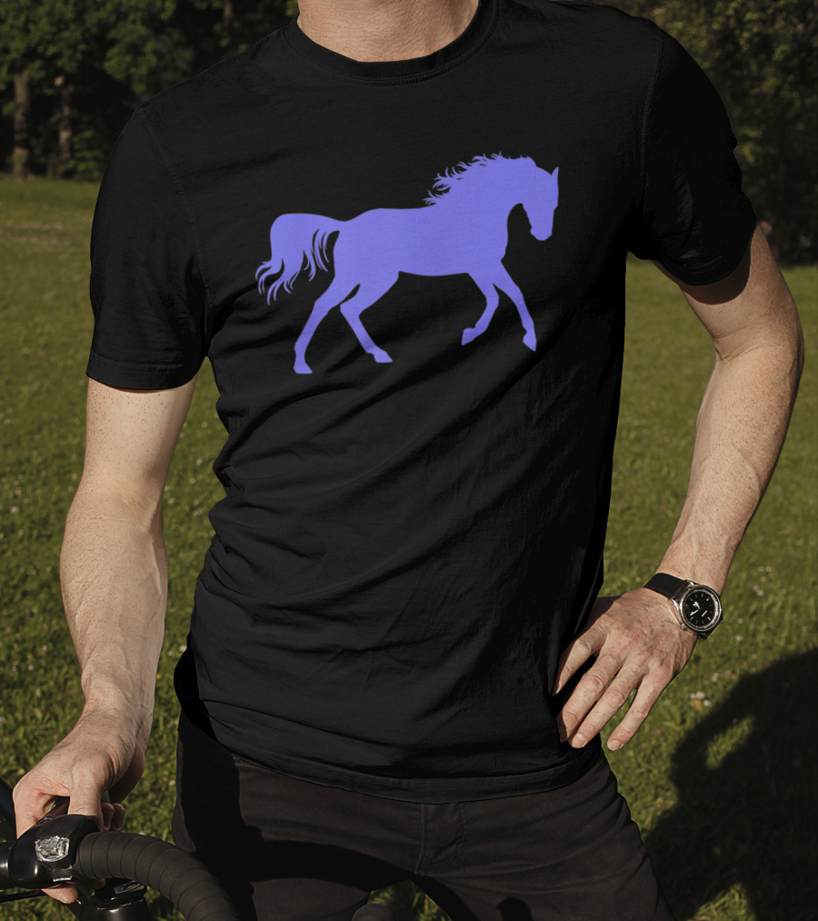 Galloping Horse Silhouette For Pony Loving Girls T-Shirt