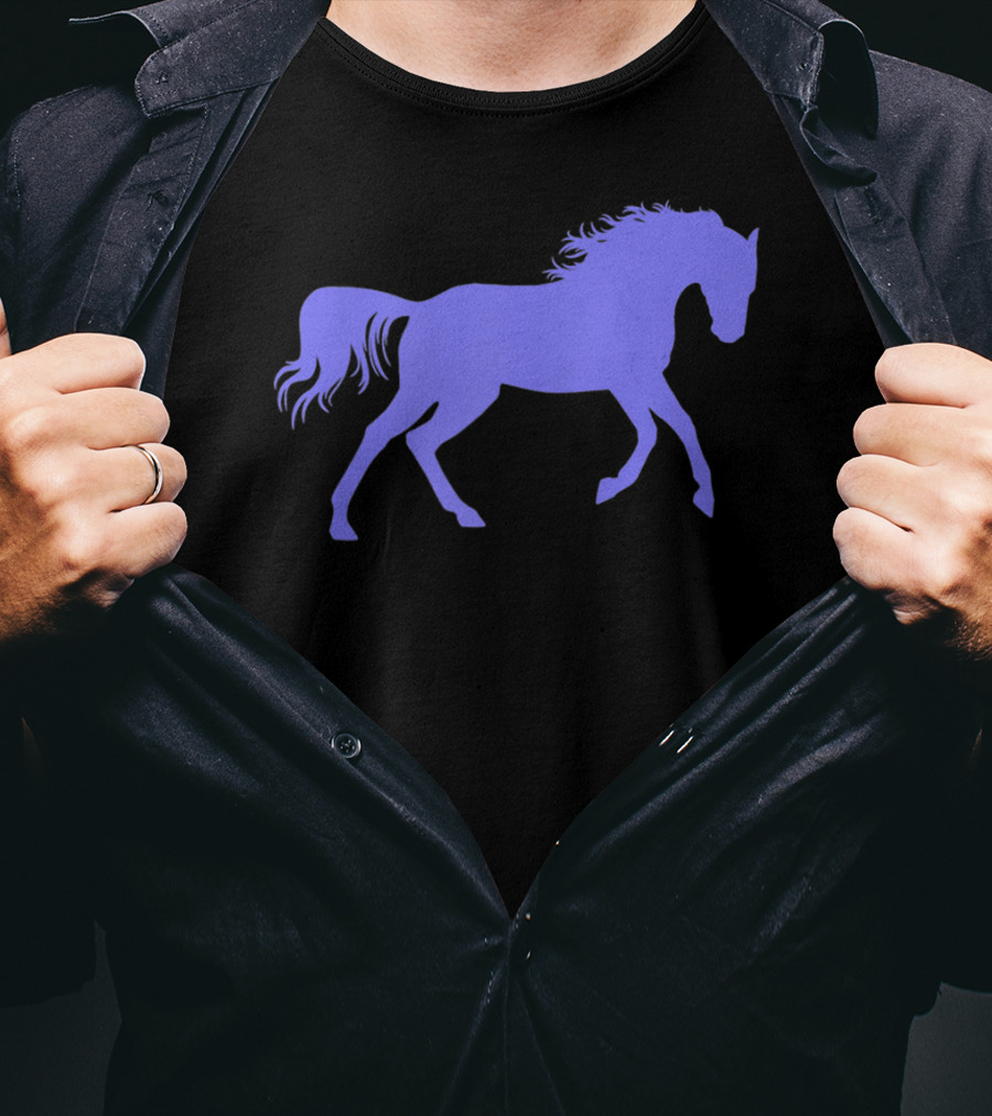 Galloping Horse Silhouette For Pony Loving Girls T-Shirt