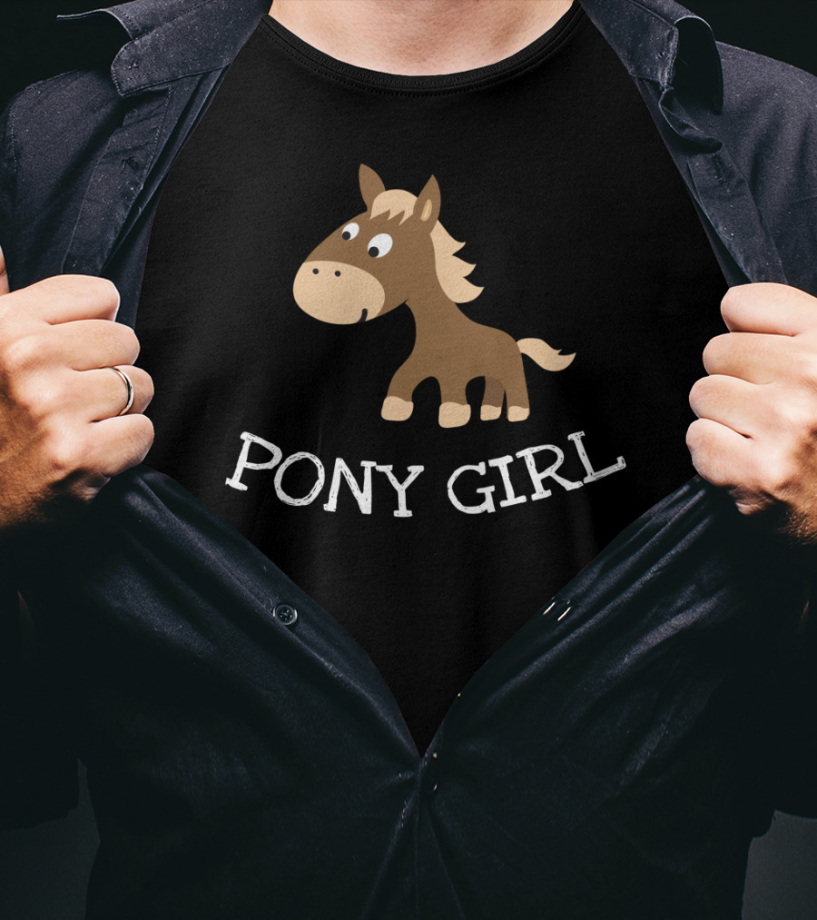 Pony Girl Cute Little Cartoon Horse T-Shirt