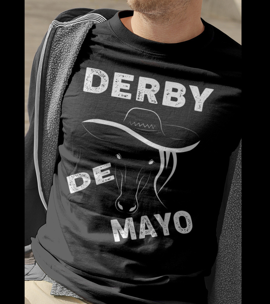 Derby De Mayo Sombrero Horse Race Mexican T-Shirt