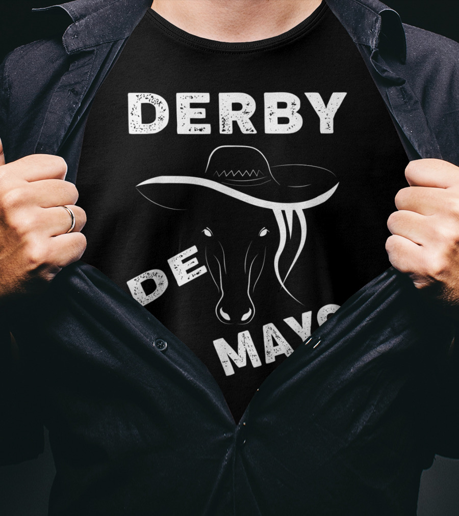 Derby De Mayo Sombrero Horse Race Mexican T-Shirt