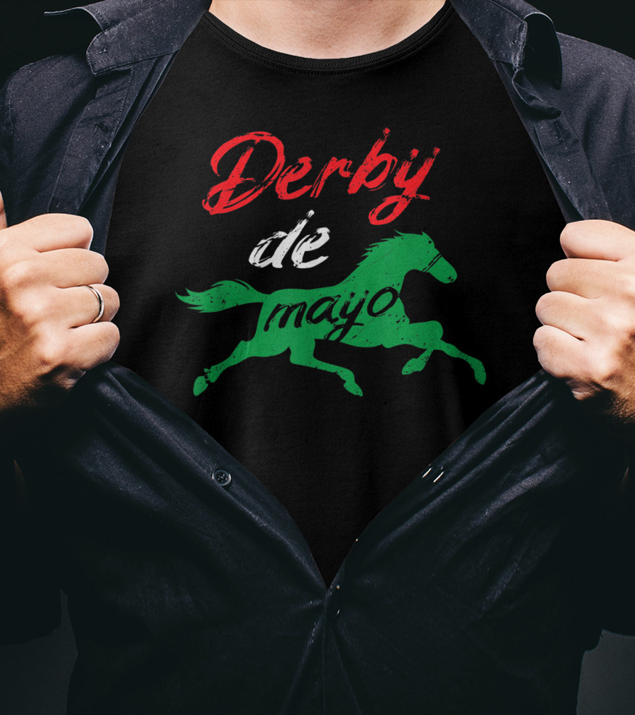 Derby De Mayo Mexican Horse Racing Equestrian T-Shirt