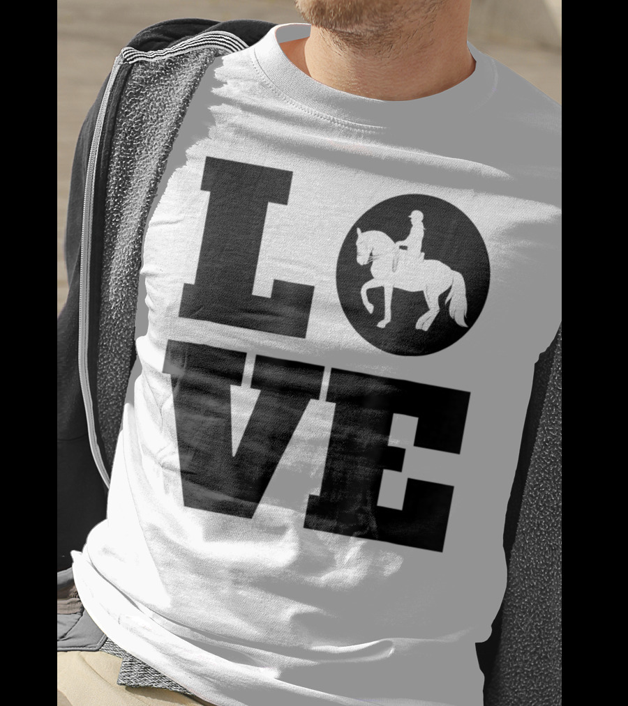 LOVE Dressage Piaffe Horse For Horse Lover T-Shirt