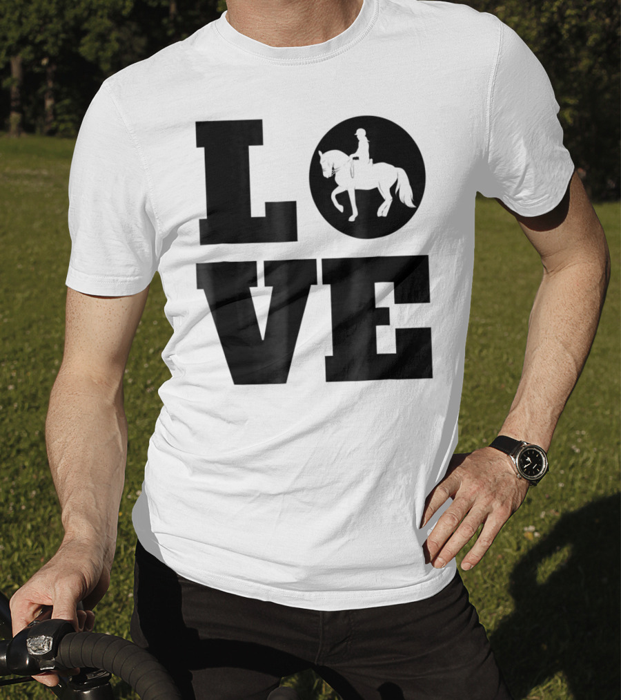 LOVE Dressage Piaffe Horse For Horse Lover T-Shirt