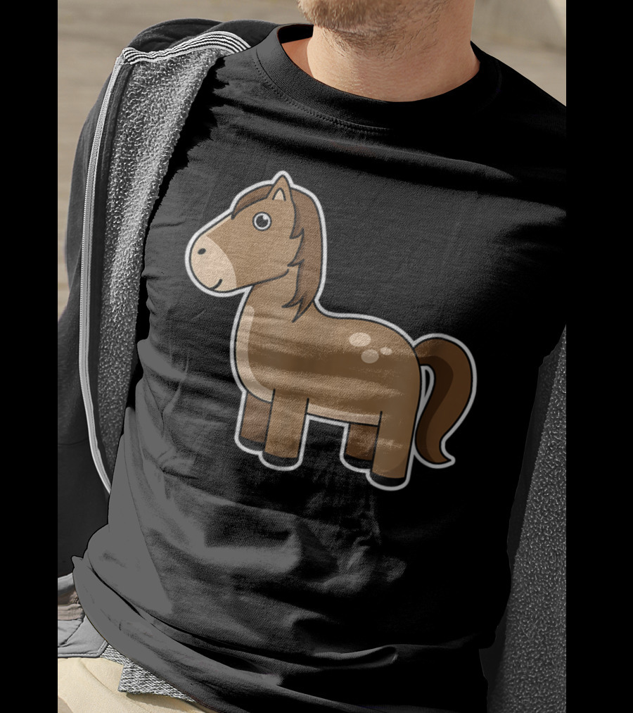 Cute Cartoon Horse Lover T-Shirt