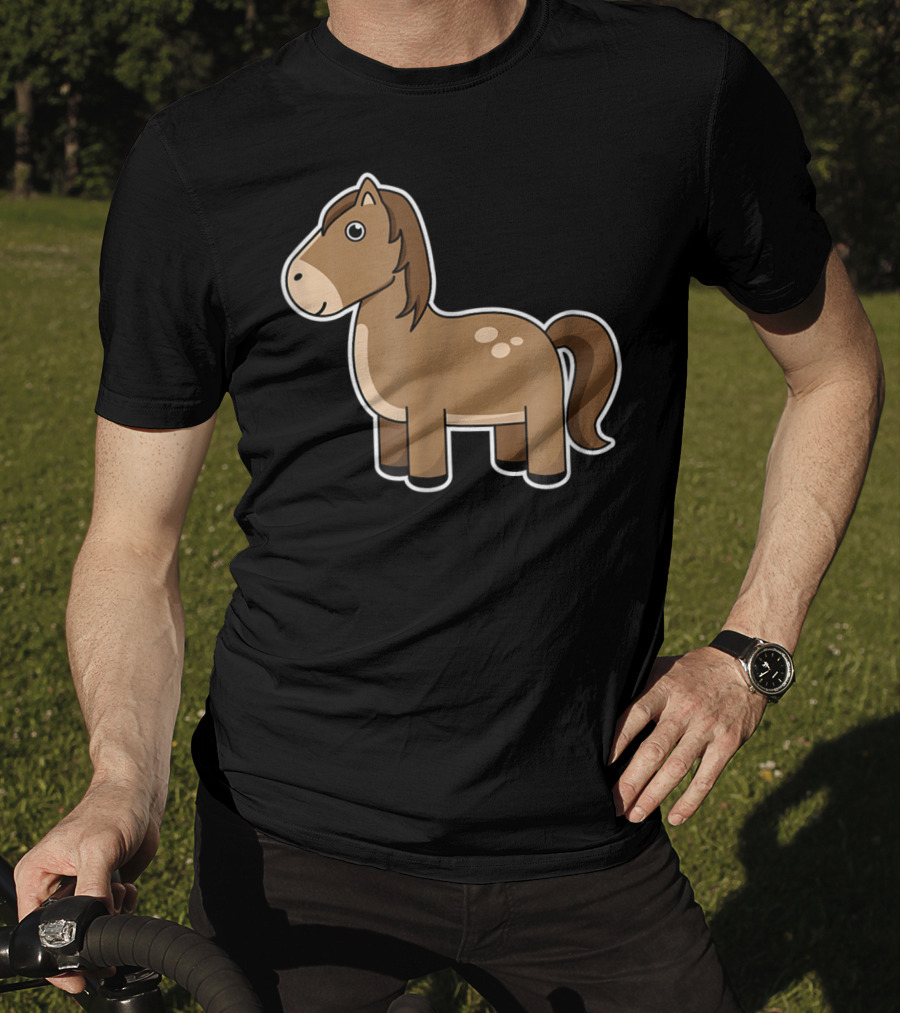 Cute Cartoon Horse Lover T-Shirt