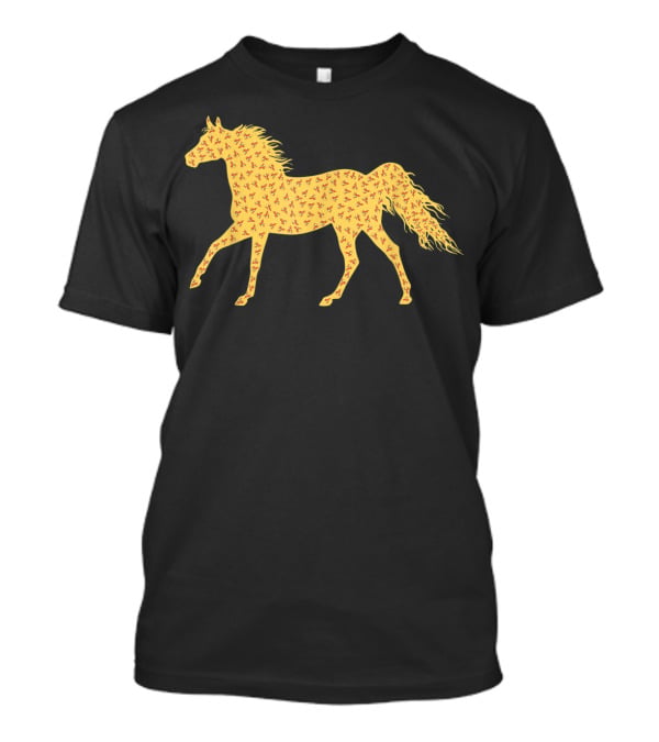 Cute Horse Pepperoni Pizza T-Shirt