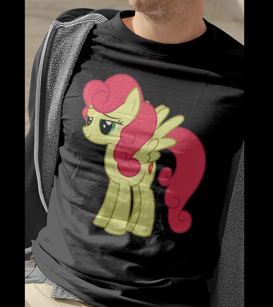 Daisy The Cut Horse Cartoon Style Character With Pink Mane And Wings T-Shirt