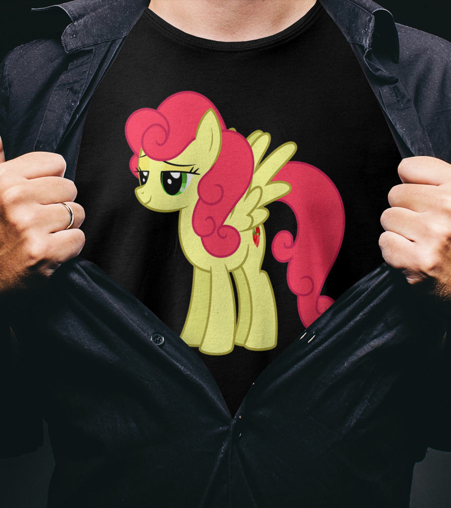 Daisy The Cut Horse Cartoon Style Character With Pink Mane And Wings T-Shirt