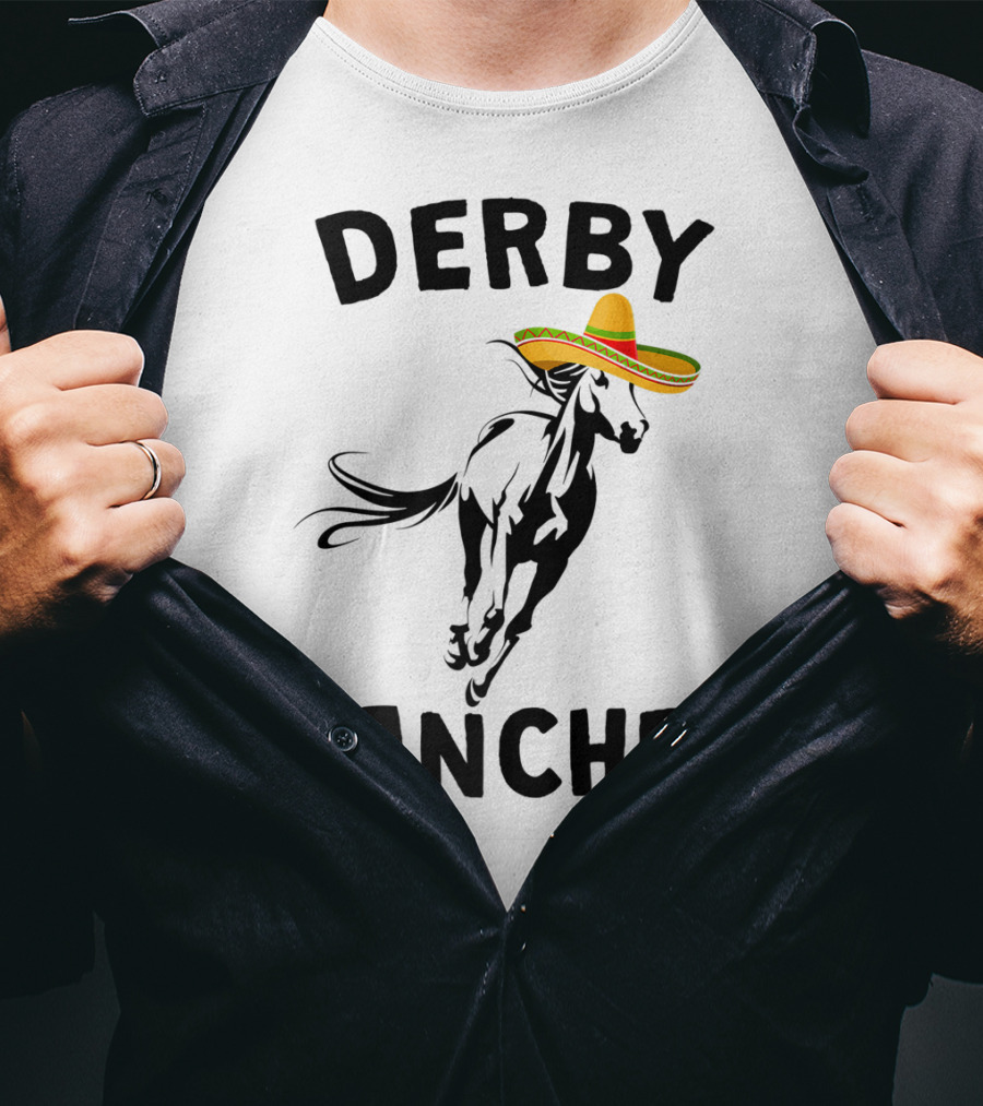Derby Sanchez Kentucky Horse Race Mexican Sombrero T-Shirt