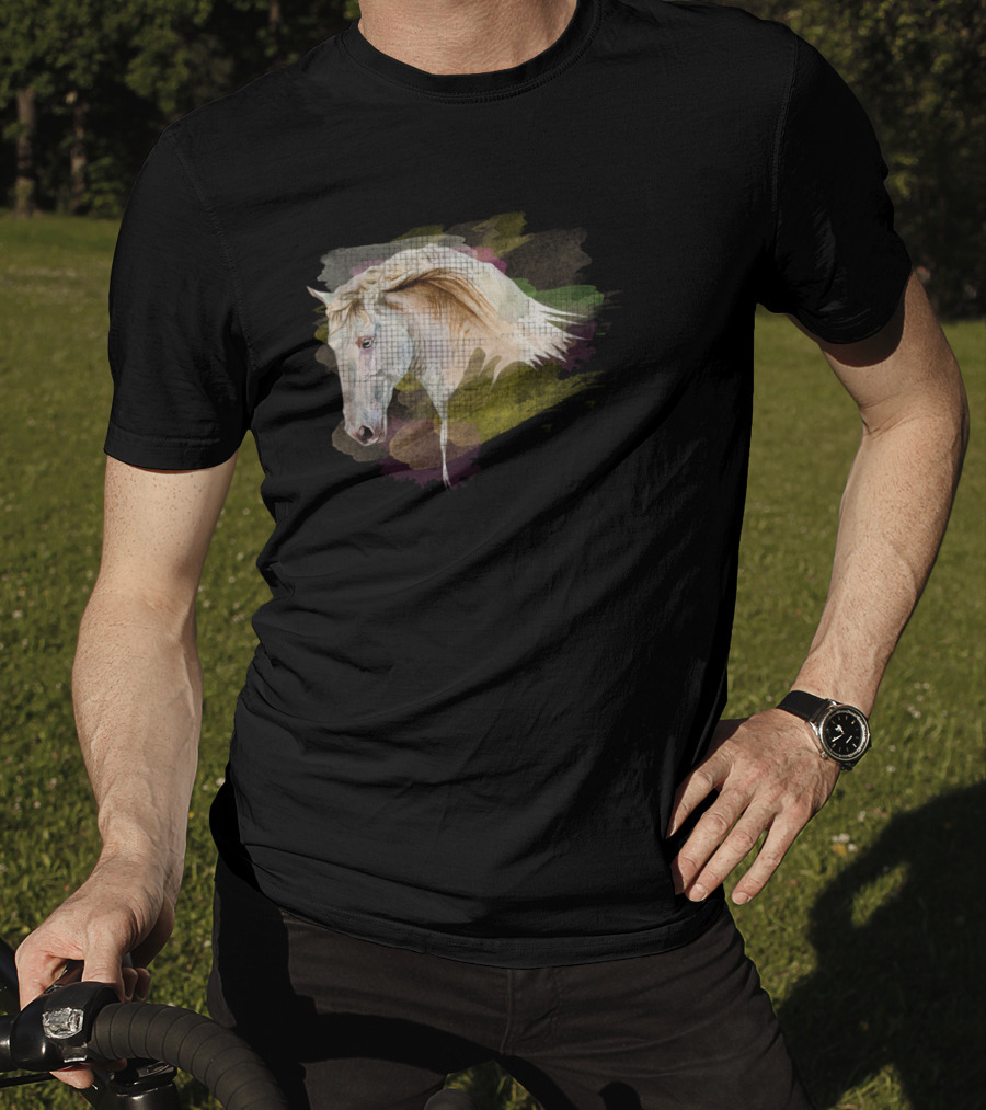 Dream Mysterious Horse Watercolor Head T-Shirt