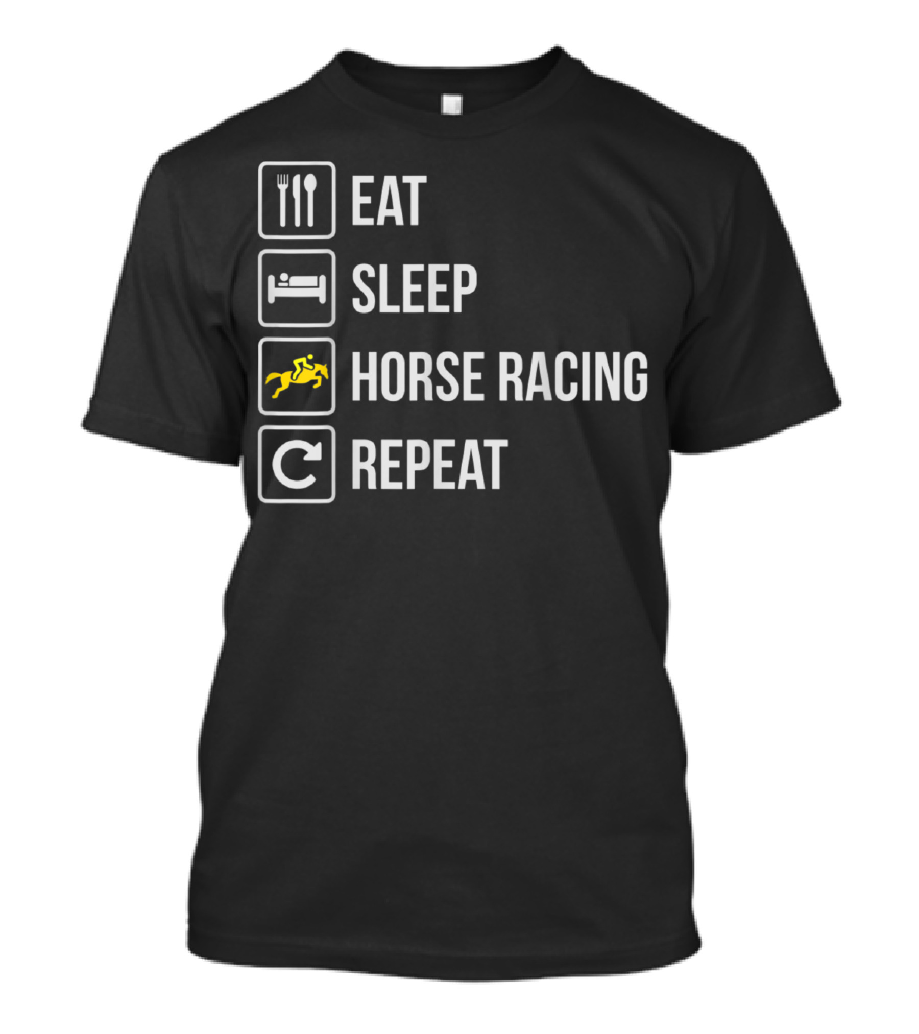 Eat Sleep Horse Racing Repeat T-Shirt