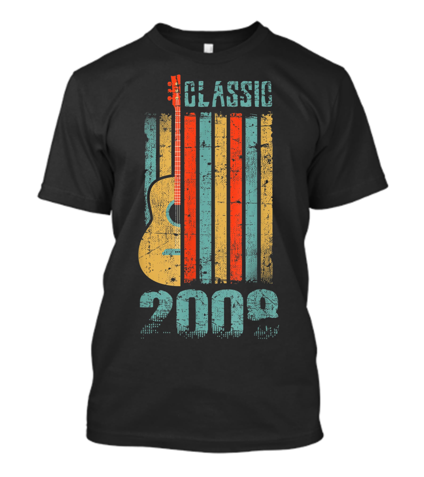 Classic 2008 Guitar Music Retro Vintage T-Shirt