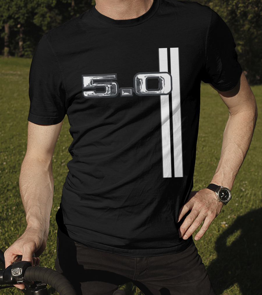 5.0 Racing Stripe Classic Car T-Shirt