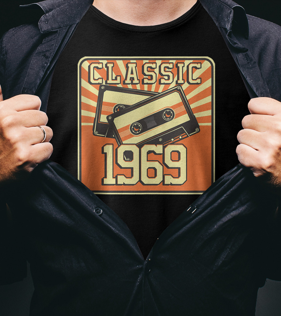 Classic 1969 Cassette 51st Birthday T-Shirt