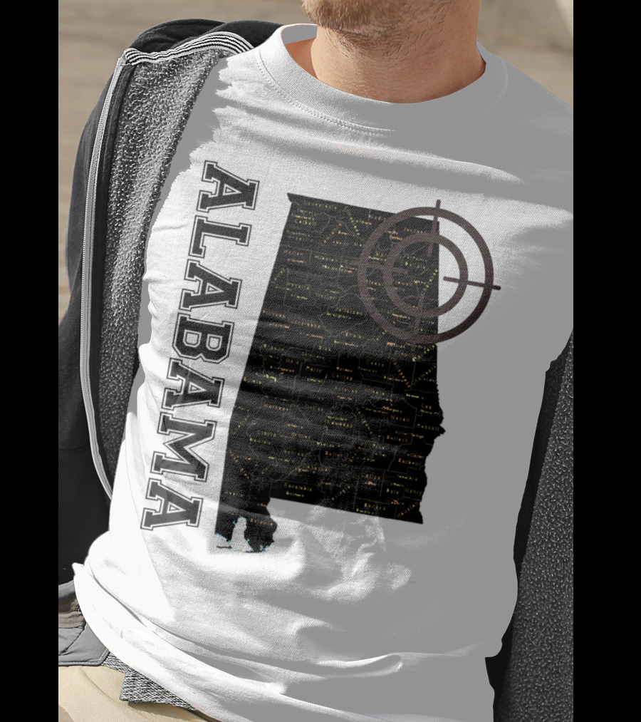Alabama Vintage Maps Classic With Counties And Target T-Shirt