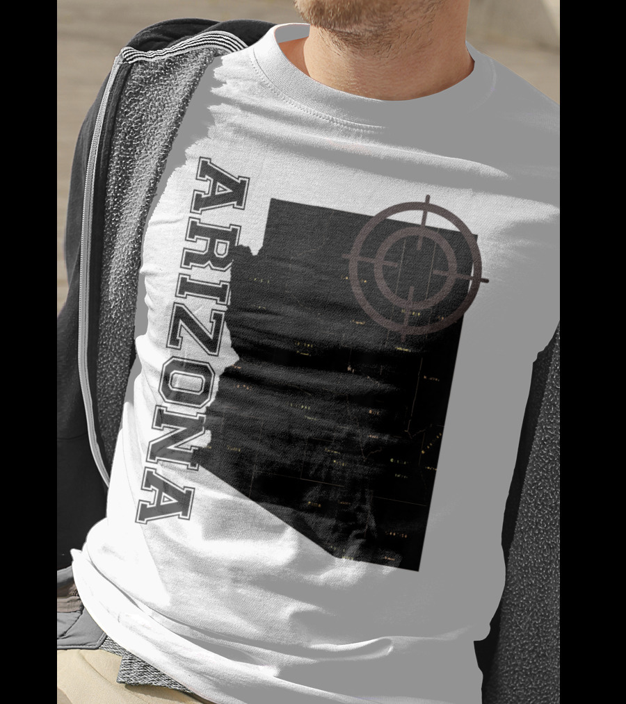 Arizona Map Classic Fun With Target T-Shirt