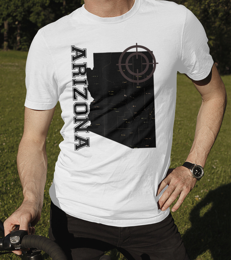 Arizona Map Classic Fun With Target T-Shirt