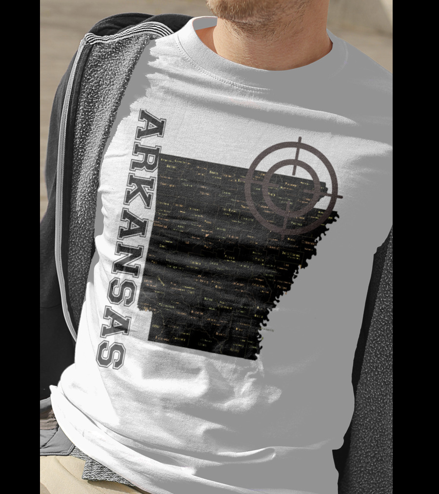 Arkansas Maps Classic Fun Targeted Exploration T-Shirt