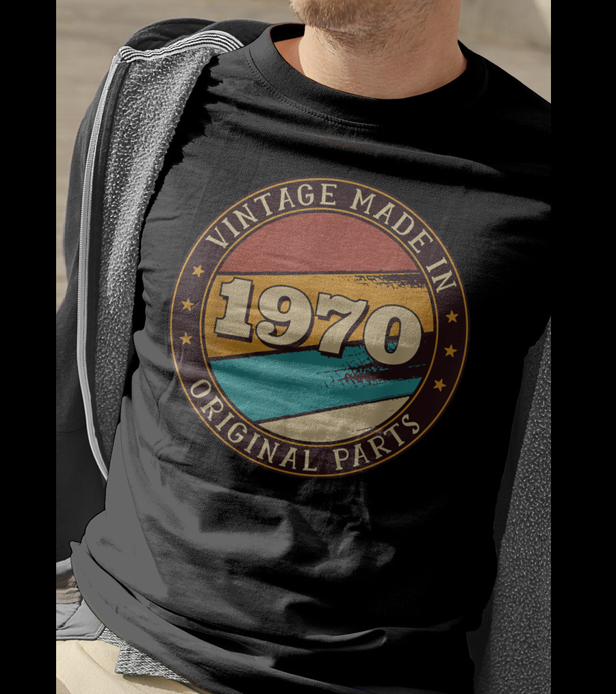 Vintage Made In 1970 Original Parts T-Shirt
