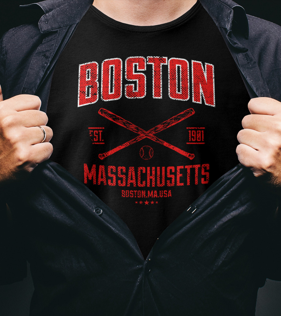 Boston Massachusetts Baseball Est. 1901 T-Shirt