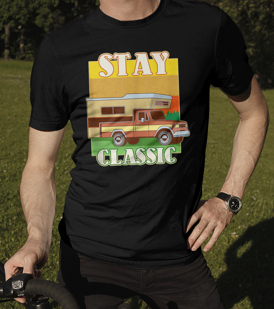 Stay Classic Camping And RV Vintage Camper T-Shirt