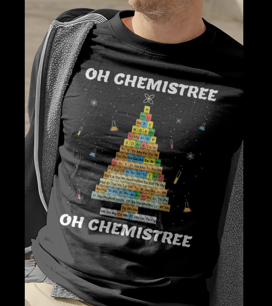 Oh Chemistree Oh Chemistree Periodic Table Christmas Tree T-Shirt