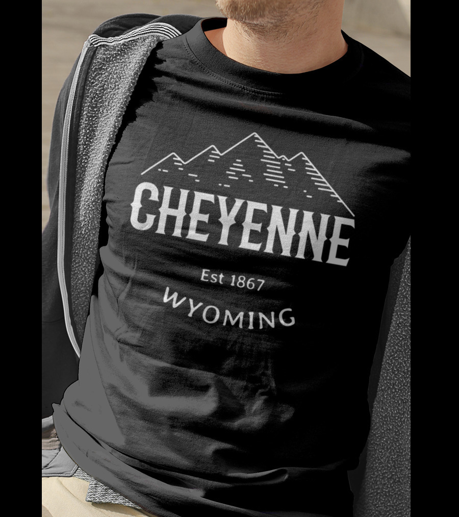Cheyenne Wyoming Rocky Mountains Est 1867 T-Shirt