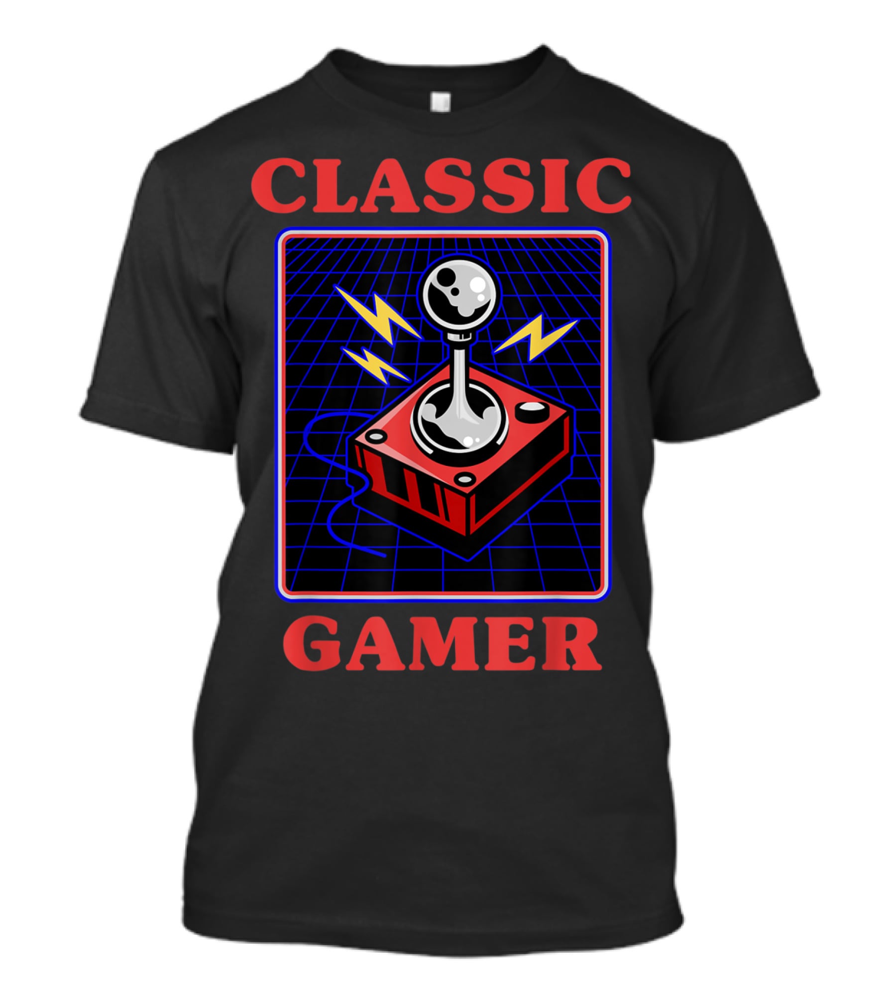 Classic Gamer Retro Joystick Electric Vibes T-Shirt