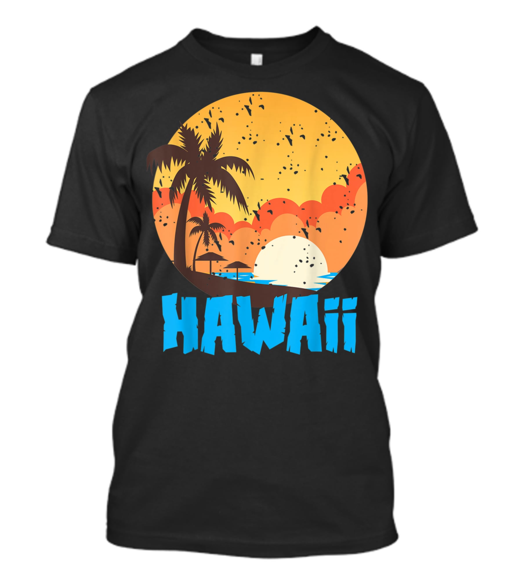 Hawaii Sunset Palm Beach T-Shirt