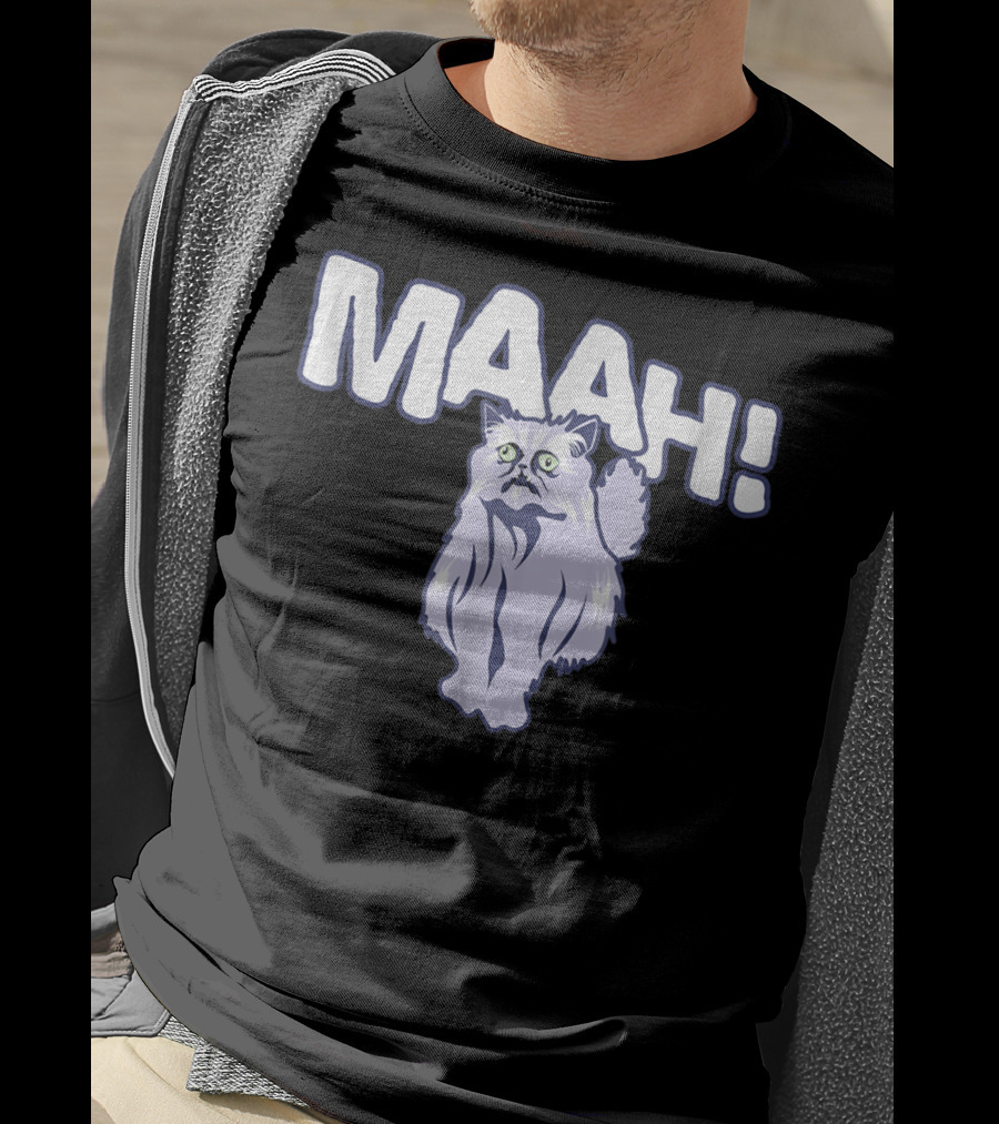Mysterious Cat Exclaiming Maah T-Shirt