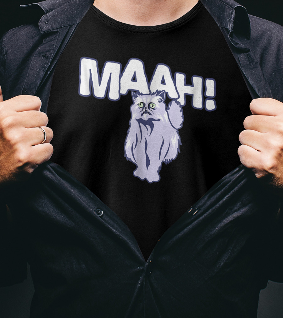 Mysterious Cat Exclaiming Maah T-Shirt
