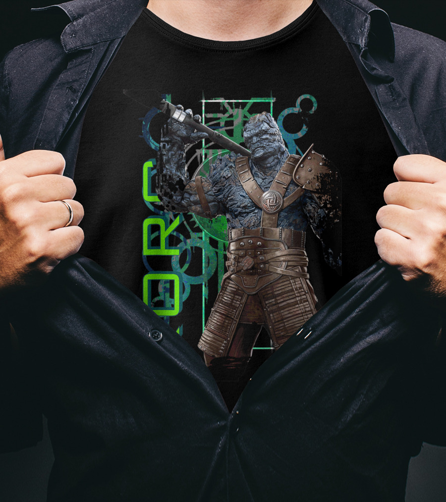 Marvel Thor Ragnarok Korg Green Symbols Character T-Shirt