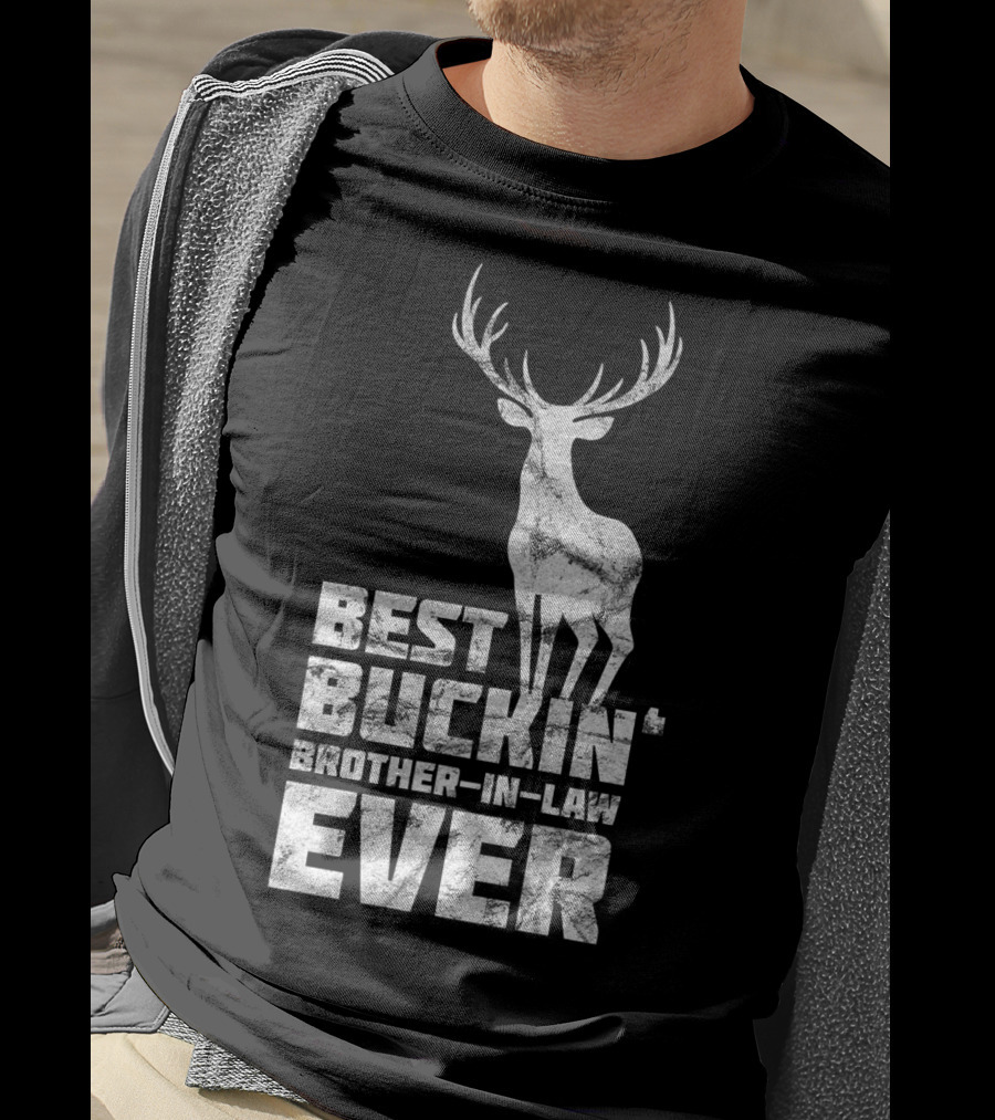 Best Buckin' Brother-in-Law Ever Mens Awesome Buck Deer T-Shirt
