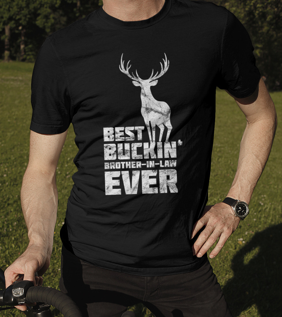 Best Buckin' Brother-in-Law Ever Mens Awesome Buck Deer T-Shirt