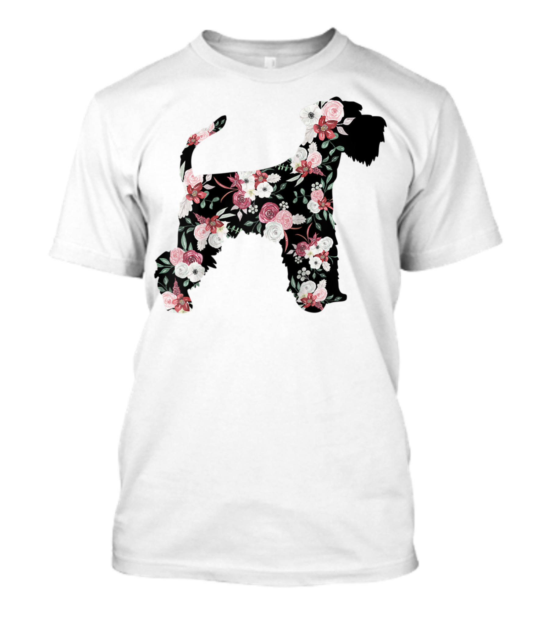 Minischnauzer Floral T-Shirt
