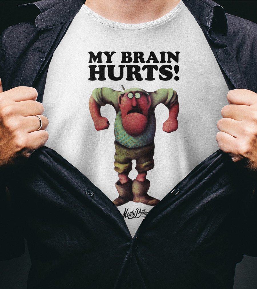 Monty Python My Brain Hurts Gumby Character T-Shirt