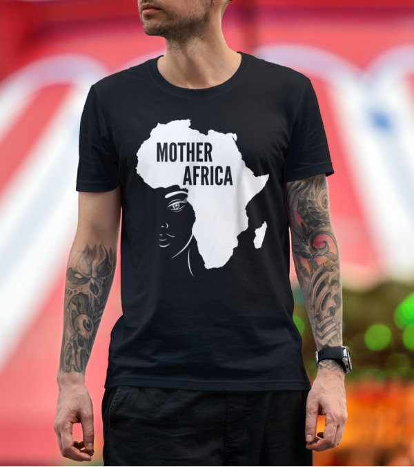 Premium T-Shirt: Mother Africa Black Queen Afrocentric Pride T-Shirt Mother Africa Black Queen Afrocentric Pride T-Shirt