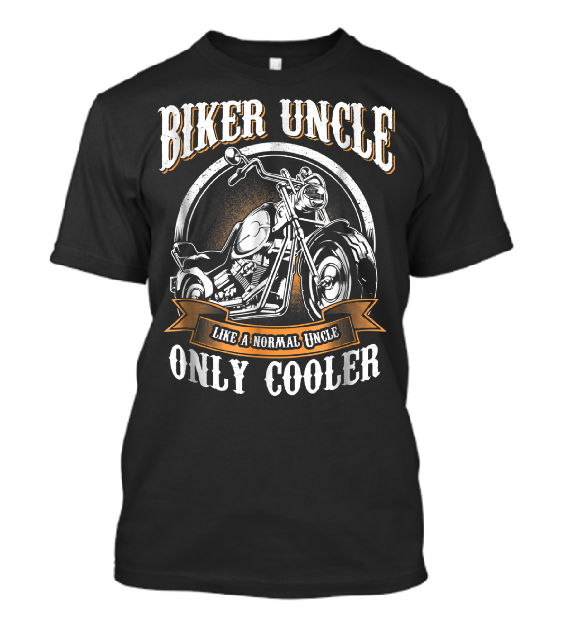 Biker Uncle Like A Normal Uncle Only Cooler Rides Motorcycle T-Shirt