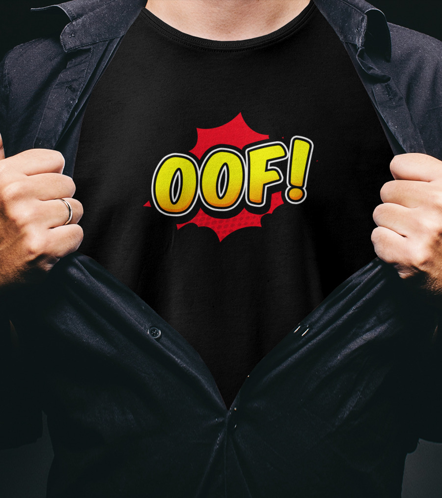 OOF Comic Book Style Burst T-Shirt