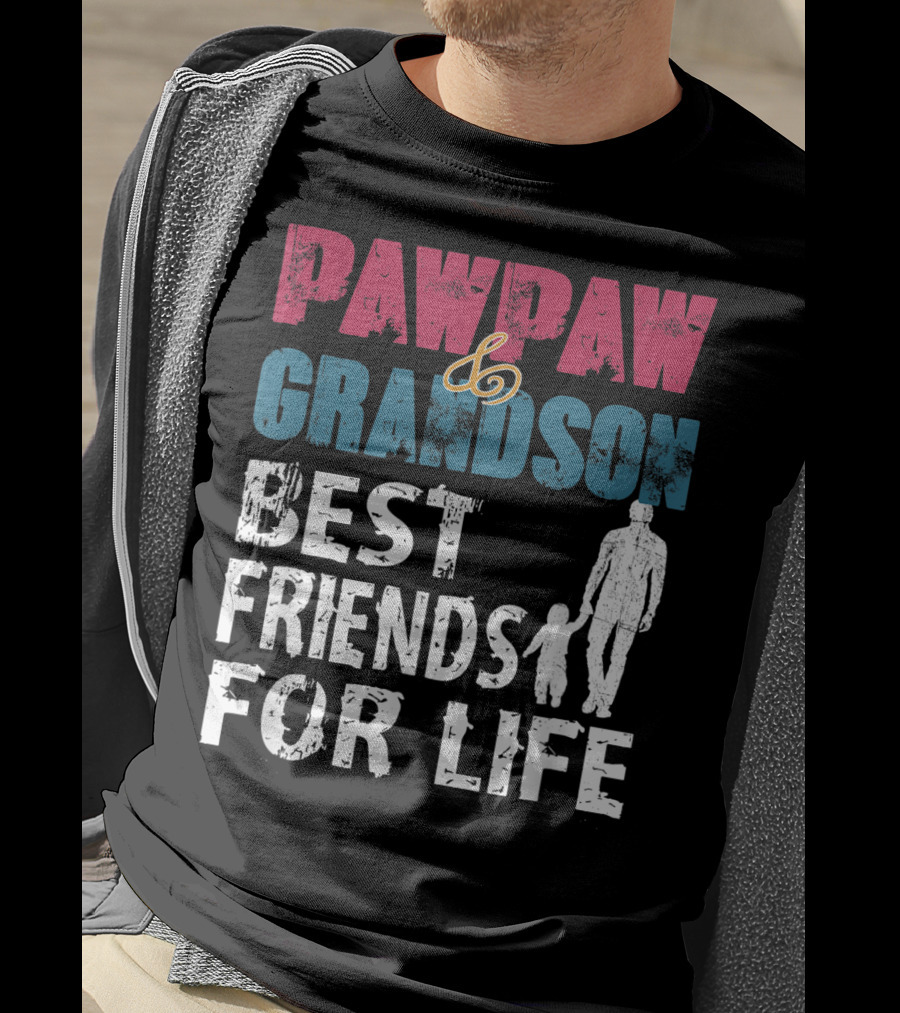 Pawpaw And Grandson Best Friends For Life T-Shirt