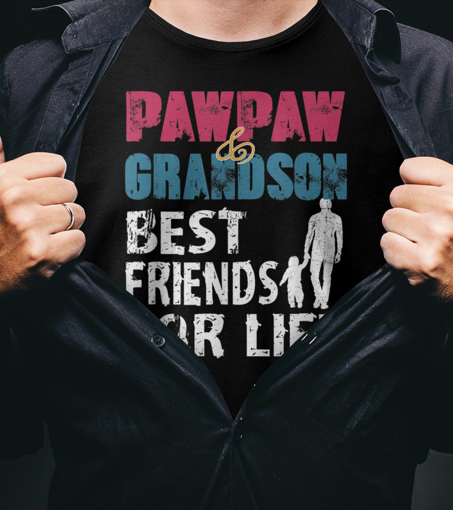 Pawpaw And Grandson Best Friends For Life T-Shirt